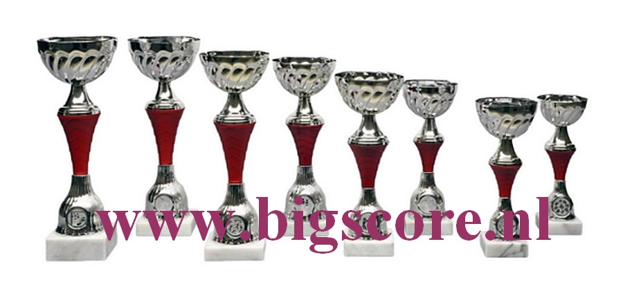 Z 642 Beker Rood-Zilver 8 Delig